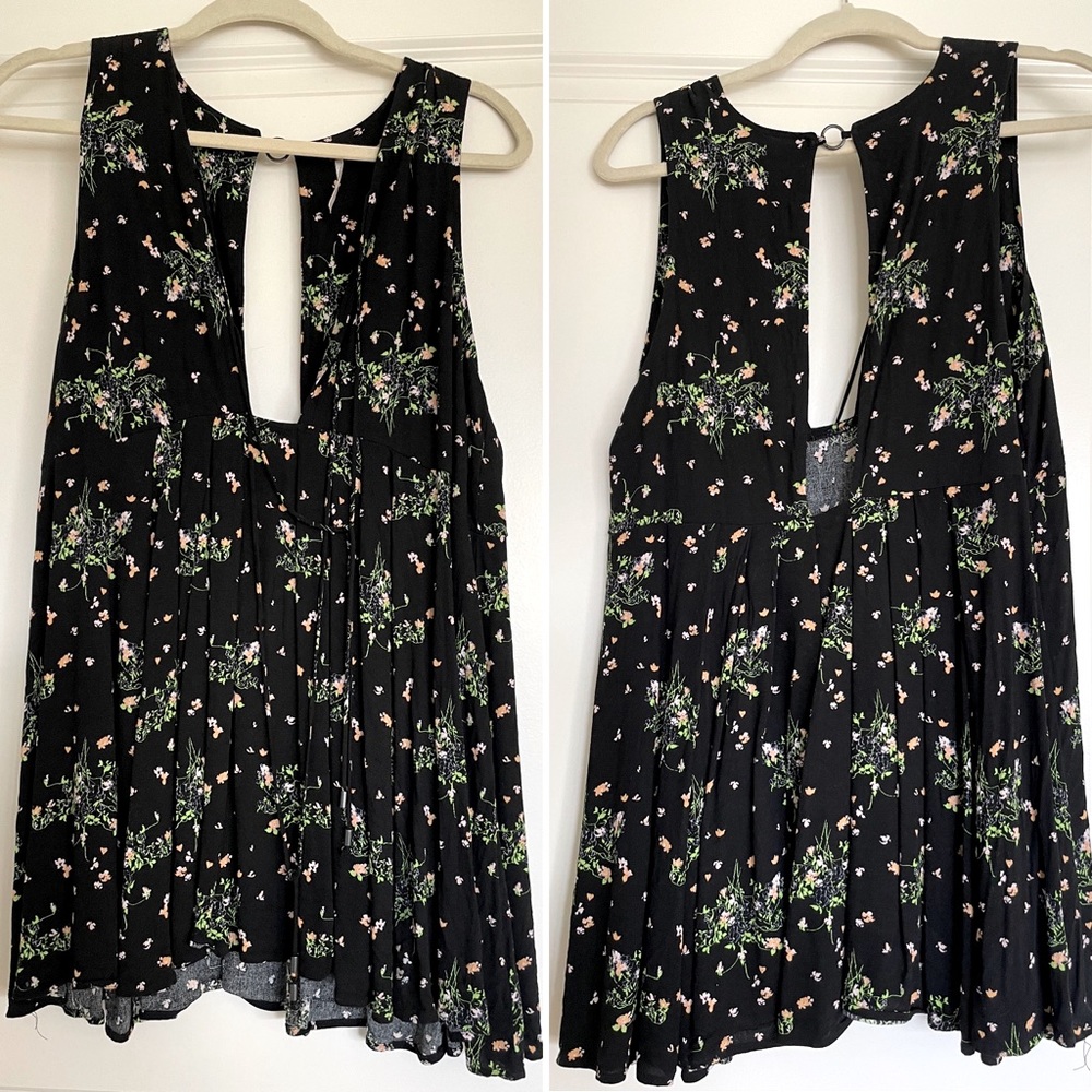 Free People Floral Baby Doll Dress